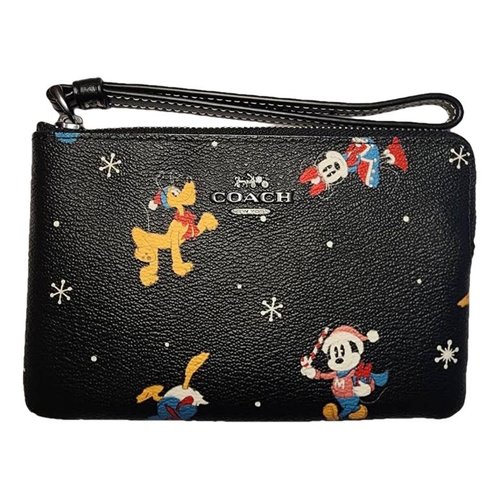 Pre-owned Coach Disney Collection Wallet In Black