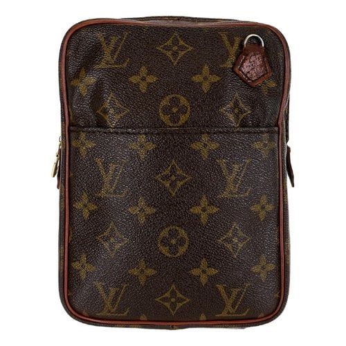 Pre-owned Louis Vuitton Danube Leather Crossbody Bag In Brown