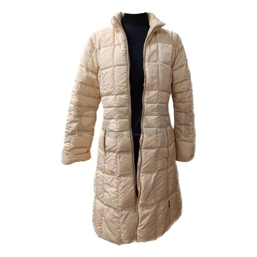 Pre-owned Moncler Puffer In Beige