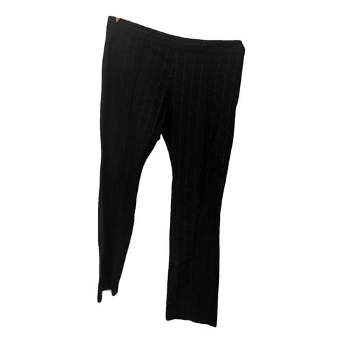 Pre-owned Isabel Marant Étoile Wool Trousers In Black