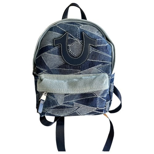 Pre-owned True Religion Backpack In Blue