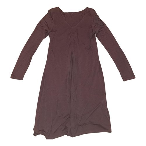 Pre-owned Marella Wool Mid-length Dress In Brown