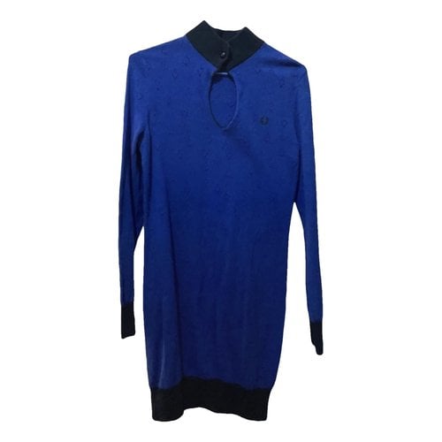 Pre-owned Fred Perry Mid-length Dress In Blue