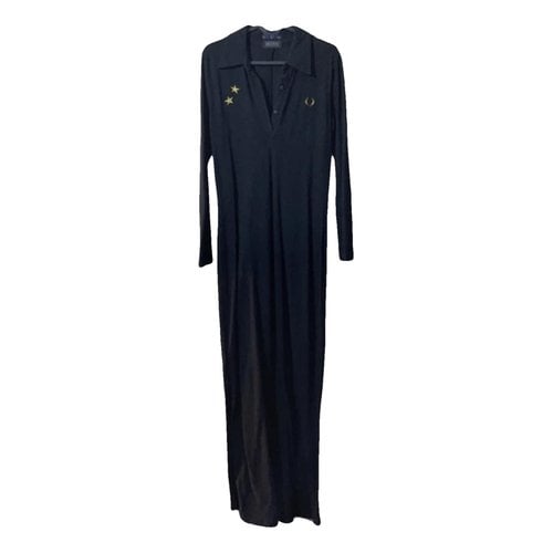 Pre-owned Fred Perry Maxi Dress In Black