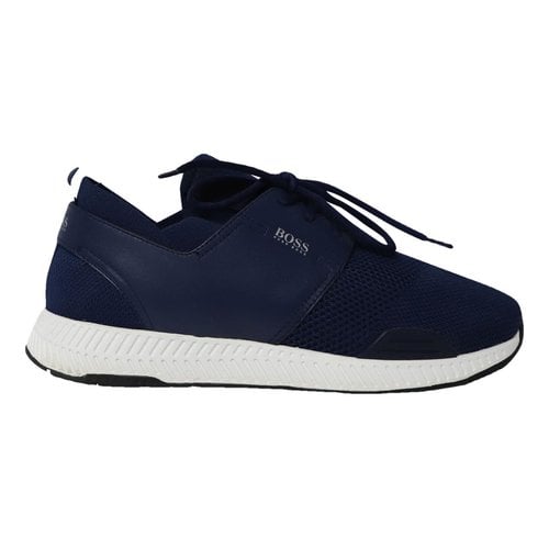 Pre-owned Hugo Boss Trainers In Blue