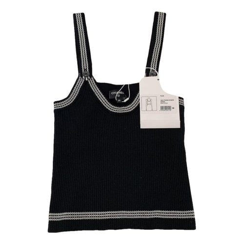 Pre-owned Chanel Silk Camisole In Black