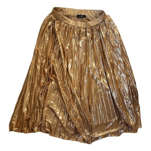 Pre-owned Max & Co Maxi Skirt In Metallic