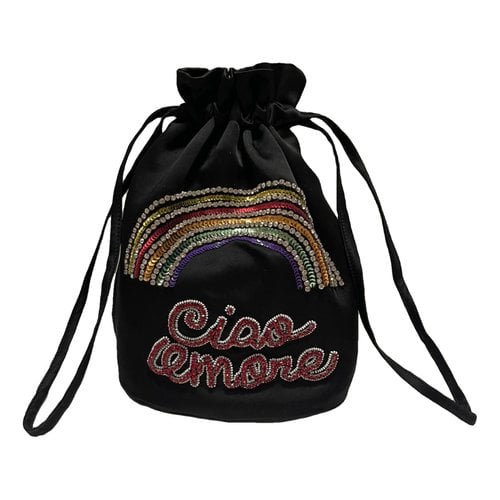 Pre-owned Giada Benincasa Glitter Handbag In Black