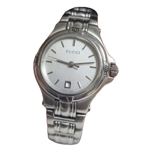 Pre-owned Gucci Watch In Metallic