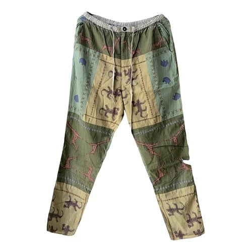 Pre-owned Hai Trousers In Green