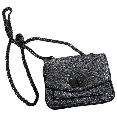 Pre-owned Zadig & Voltaire Glitter Crossbody Bag In Silver