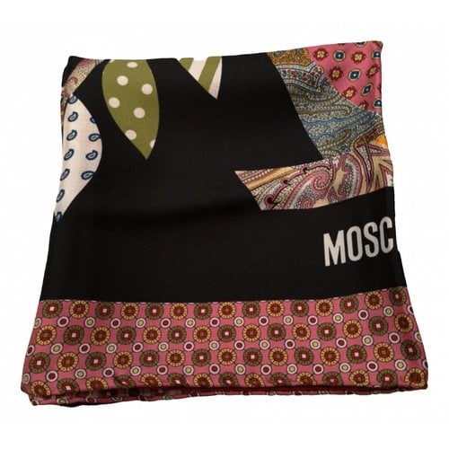 Pre-owned Moschino Silk Neckerchief In Multicolour