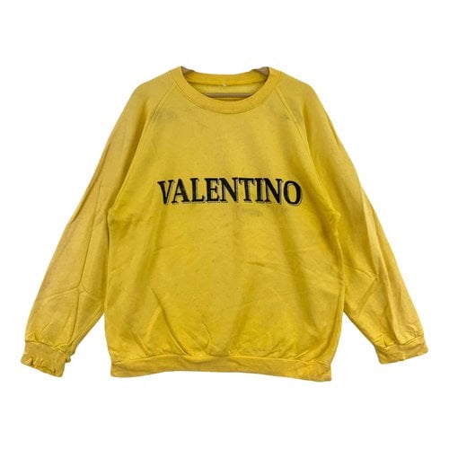 Pre-owned Valentino Top In Yellow
