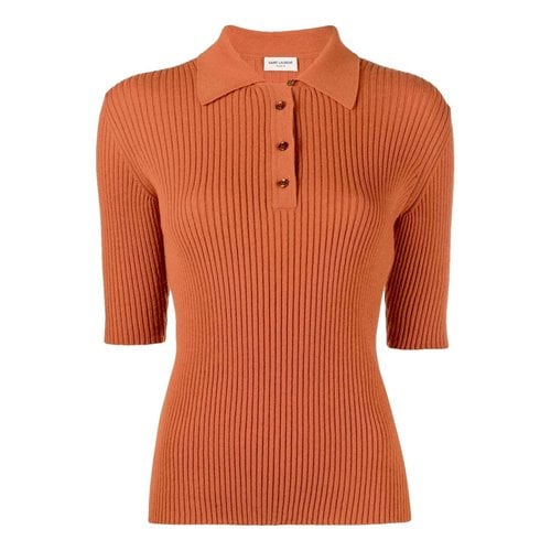 Pre-owned Saint Laurent Wool Jumper In Orange