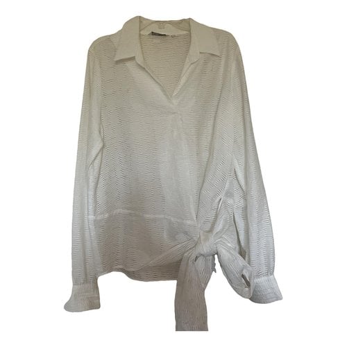 Pre-owned Salsa Blouse In White