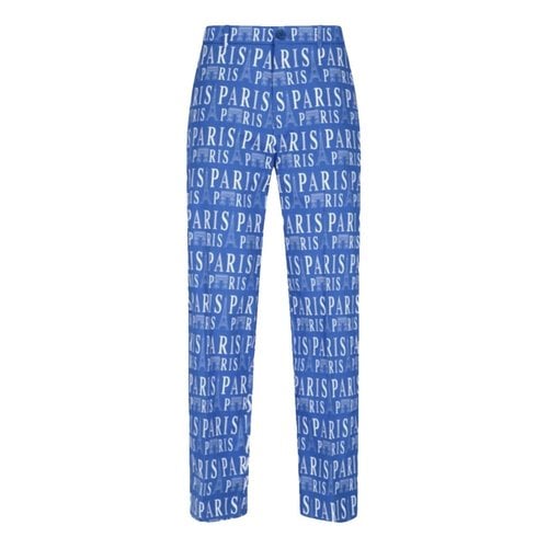 Pre-owned Balenciaga Trousers In Blue