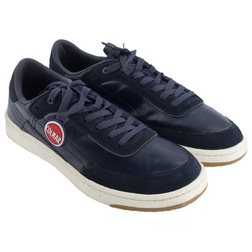 Pre-owned Colmar Leather Trainers In Blue
