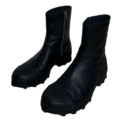 Pre-owned Camper Leather Boots In Black