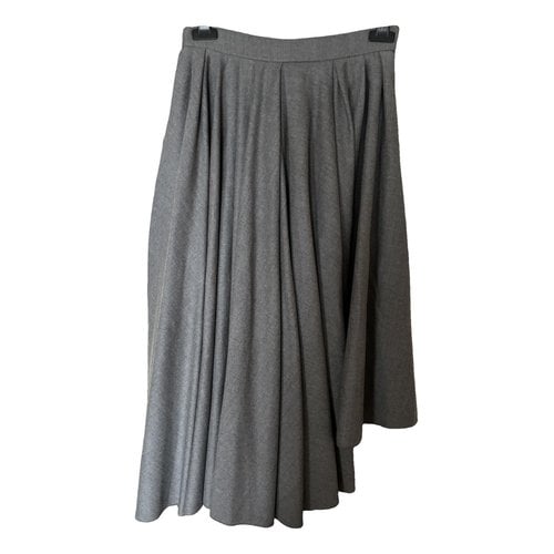 Pre-owned Anteprima Wool Mid-length Skirt In Grey