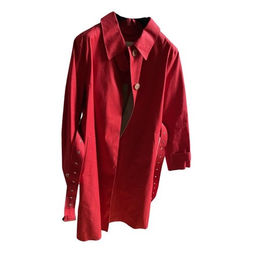 Pre-owned Mackintosh Trench Coat In Red