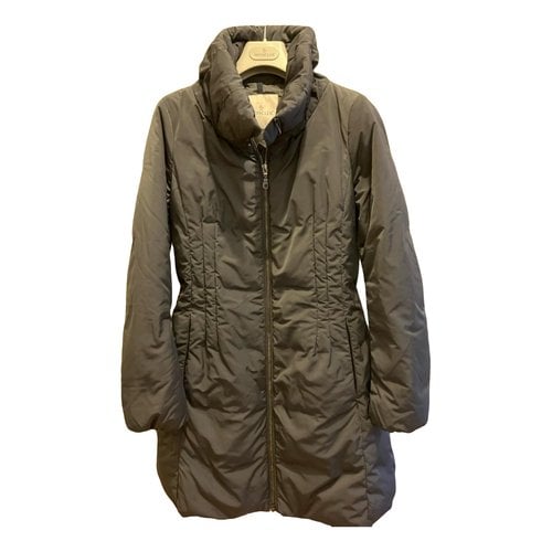 Pre-owned Moncler Long Caban In Grey