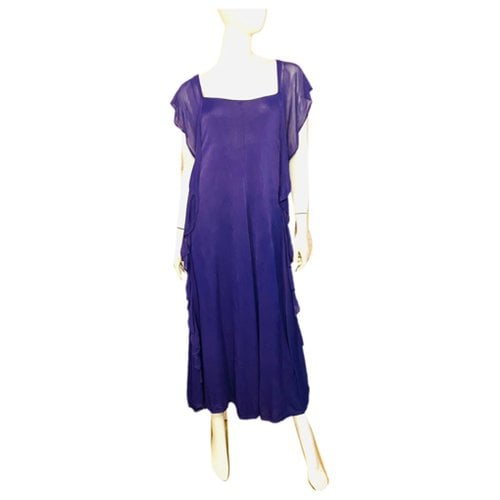 Pre-owned Chanel Maxi Dress In Purple