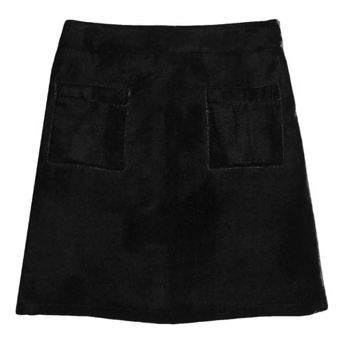 Pre-owned Petite Mendigote Mini Skirt In Black