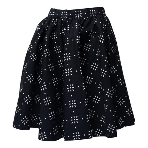 Pre-owned Msgm Mid-length Skirt In Black