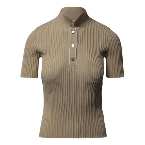 Pre-owned Maje Polo In Beige