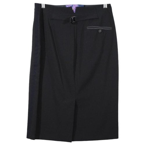 Pre-owned Paul Smith Wool Mid-length Skirt In Black