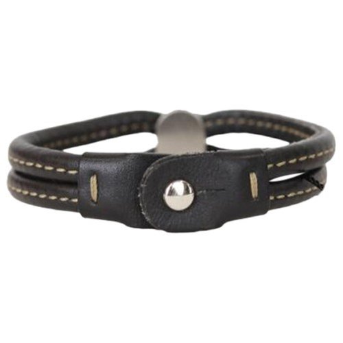 Pre-owned Delvaux Leather Bracelet In Black