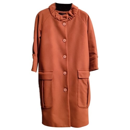 Pre-owned Alessandro Dell'acqua Wool Coat In Camel