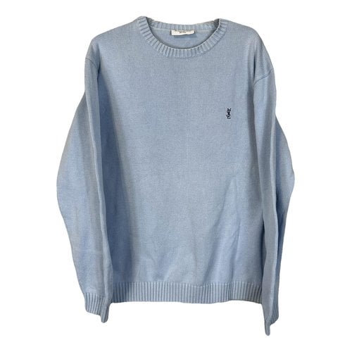 Pre-owned Saint Laurent Pull In Blue