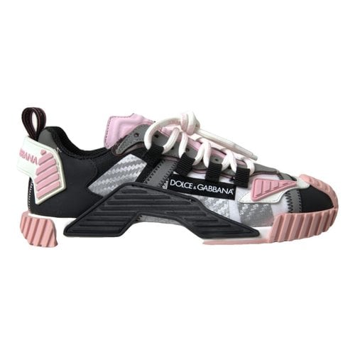 Pre-owned Dolce & Gabbana Sorrento Leather Trainers In Multicolour