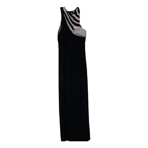 Pre-owned Just Cavalli Maxi Dress In Black