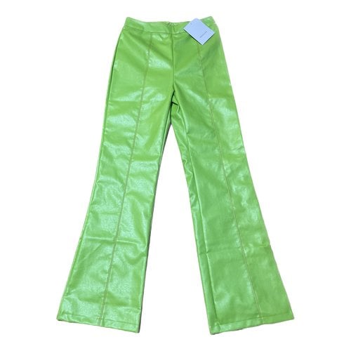 Pre-owned Hosbjerg Trousers In Green