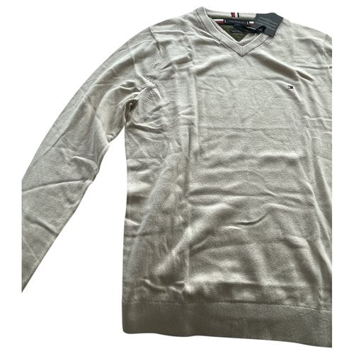 Pre-owned Tommy Hilfiger Cashmere Pull In Beige