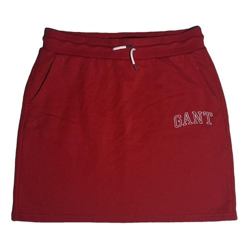 Pre-owned Gant Mini Skirt In Red