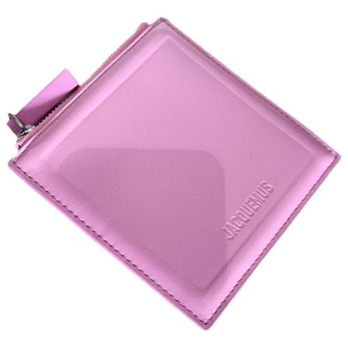 Pre-owned Jacquemus Leather Wallet In Pink
