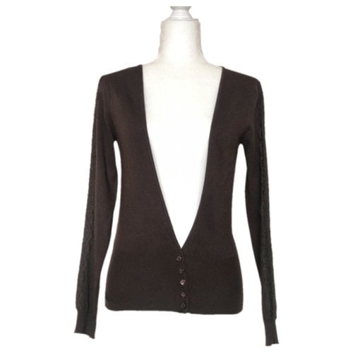 Pre-owned Valentino Cardigan In Brown