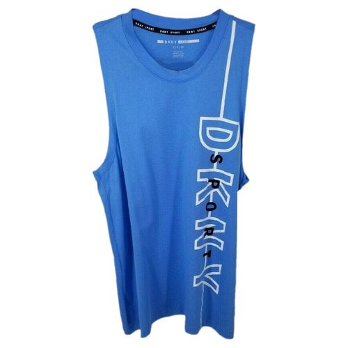 Pre-owned Dkny Top In Blue