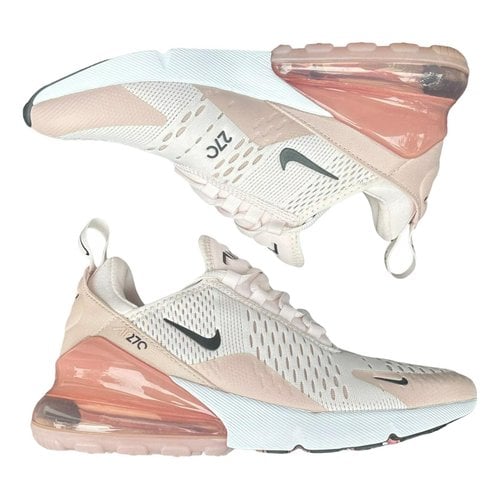Pre-owned Nike Air Max 270 Cloth Trainers In Pink