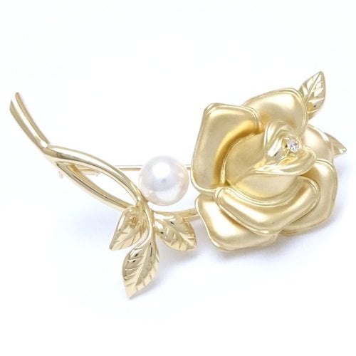 Pre-owned Mikimoto Yellow Gold Pin & Brooche In Other