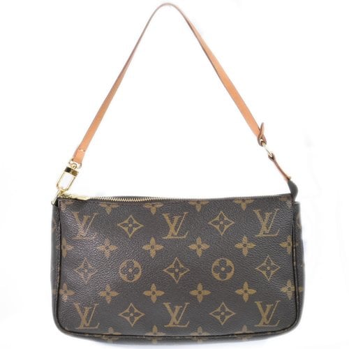 Pre-owned Louis Vuitton Pochette Accessoire Mini Bag In Brown