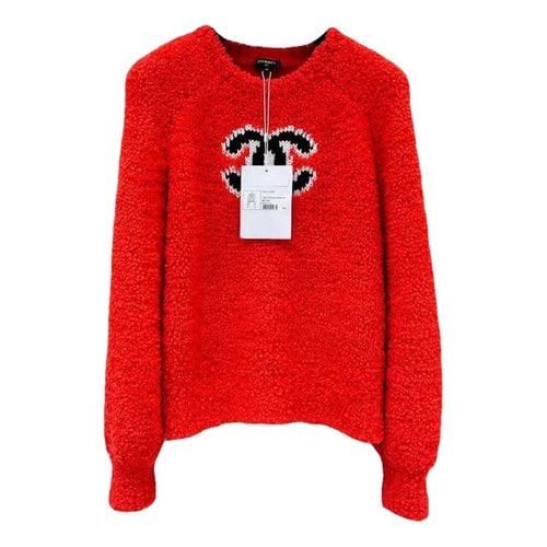 Pre-owned Chanel Wool Top In Red