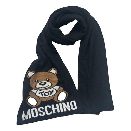 Pre-owned Moschino Scarf In Black