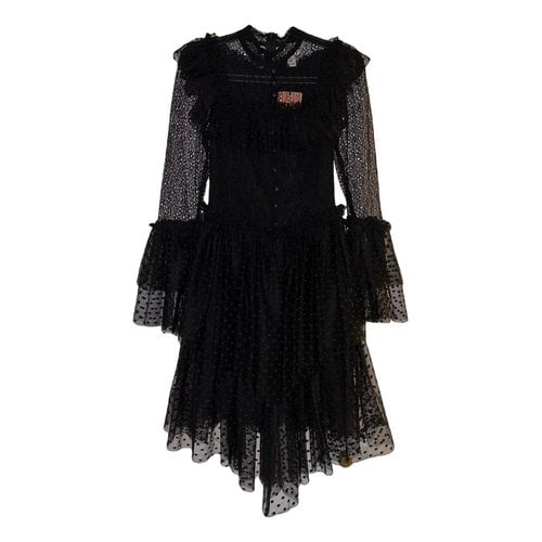 Pre-owned Sandra Mansour Mid-length Dress In Black