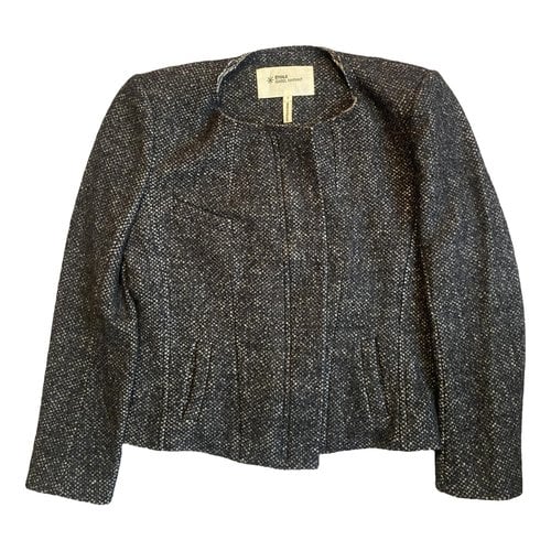 Pre-owned Isabel Marant Étoile Wool Short Vest In Grey