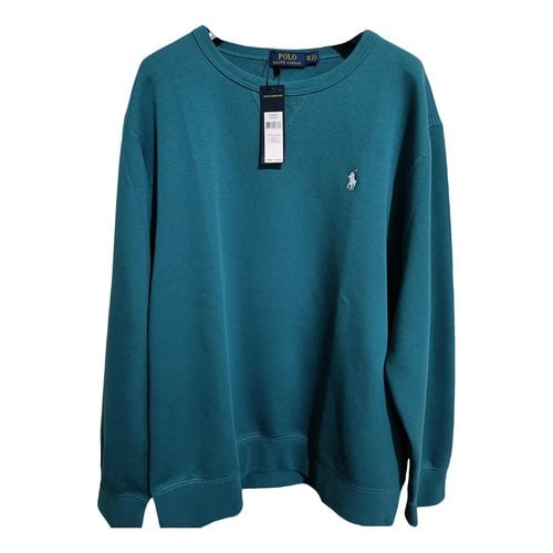 Pre-owned Polo Ralph Lauren Sweatshirt In Turquoise