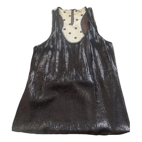 Pre-owned Kenzo Glitter Camisole In Black